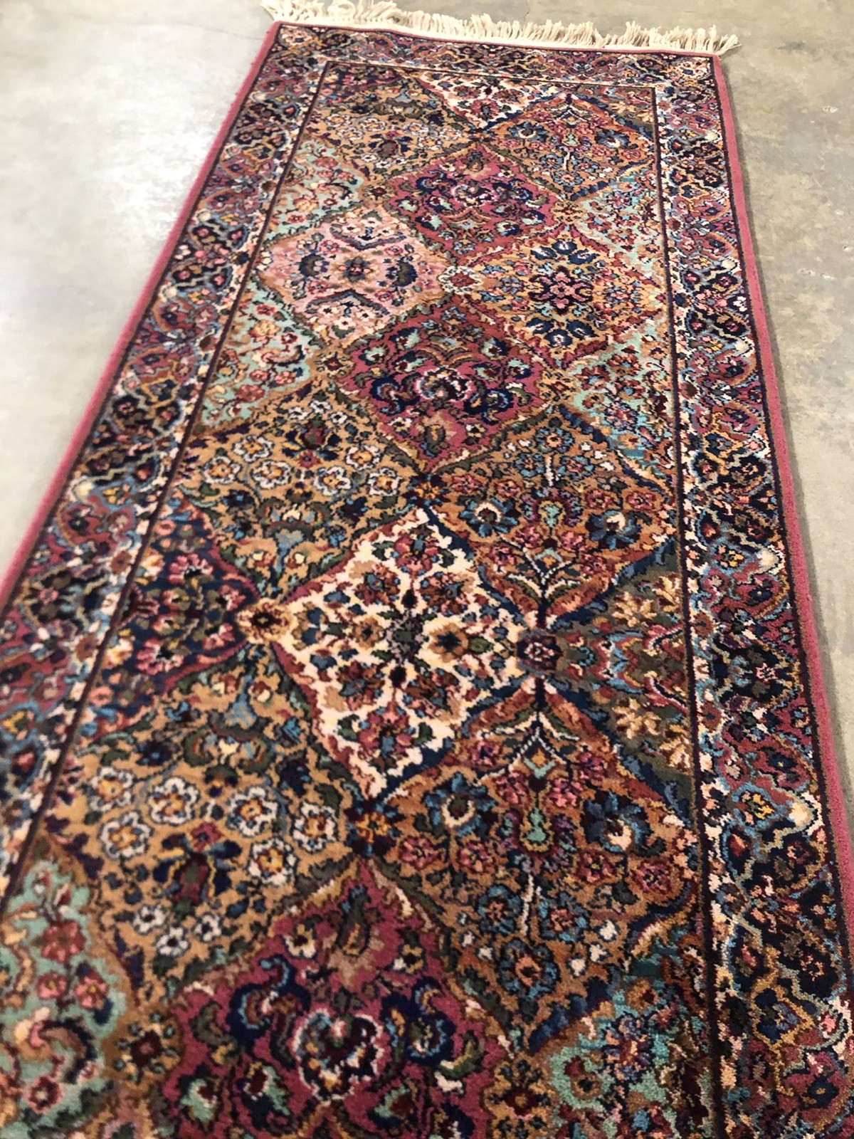 KARASTAN RUNNER ~ MultiColor Panel Kirman KARASTAN 717 Rug Size 2.10x15 gallery
