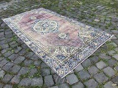 Handmade Rug Turkish Area Rug Vintage Rug Oushak Rug Antique Rug Bohemian Rug
