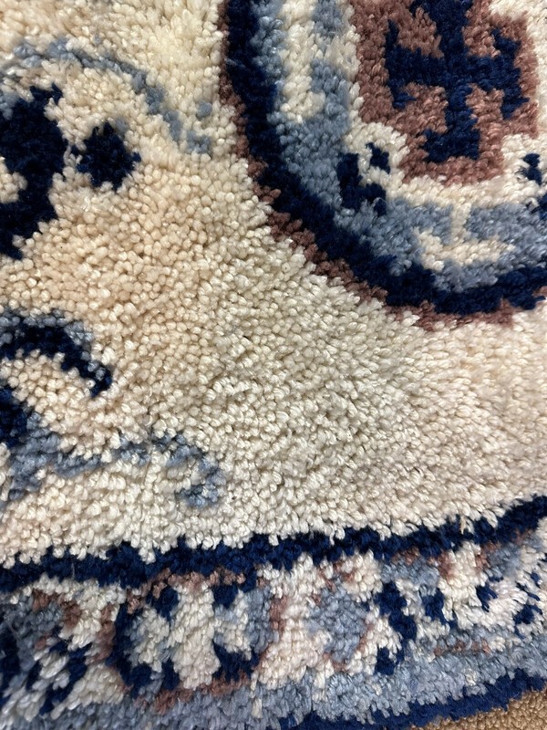 Vintage Hand Made/Hooked Oriental Theme (Dragons) Rug/Hanging 30X42 gallery