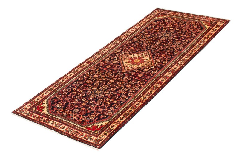 3'7" x 9'1" Vintage Hand-knotted Runner Rug Traditional Oriental Wool Carpet gallery