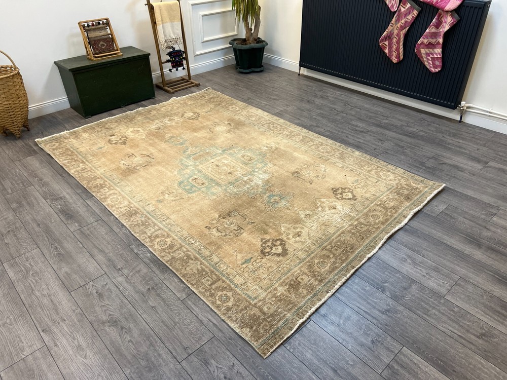 Persian Rug, Handmade Rug, Living Room Rug, Bedroom Rug, Wool Rug, 6.2 x 9.4 ft