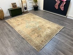 Persian Rug, Handmade Rug, Living Room Rug, Bedroom Rug, Wool Rug, 6.2 x 9.4 ft