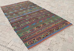Caucasian Rug 63”x113” Hand Woven Kilim 162x288cm
