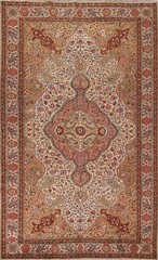 Floral Anatolian Oriental Area Rug 7×10 Handmade Turkish Floral Room Size Carpet