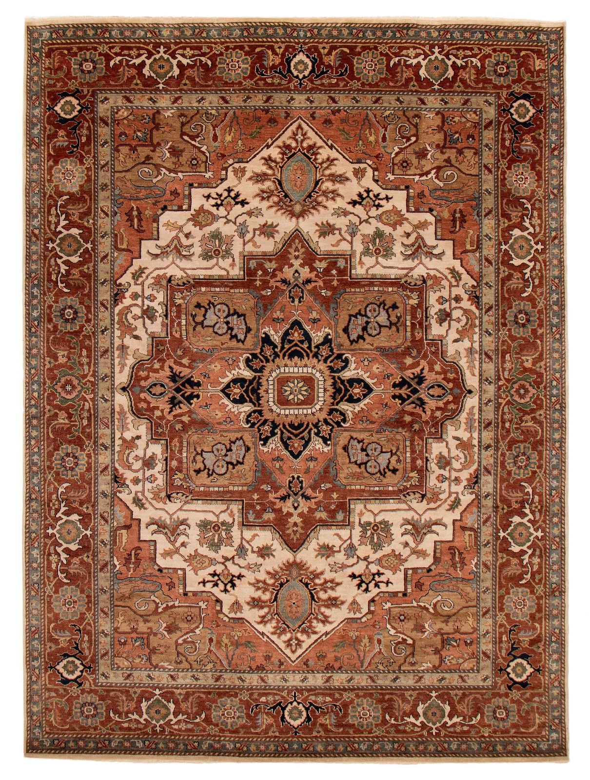 Traditional Vintage Hand-Knotted Oriental Carpet 8'7" x 11'10" Wool Area Rug gallery