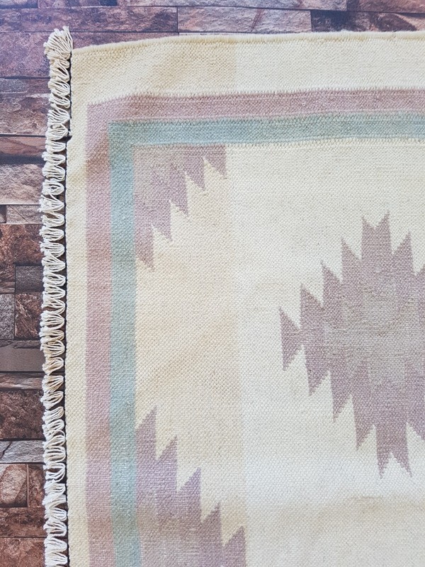 Vintage Handmade Traditional Turkish Kilim Floor Rug Carpet 252x66 cm gallery