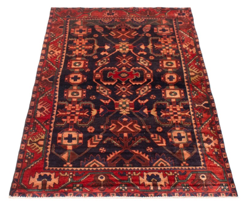Vintage Traditional Hand-Knotted Area Rug 4'3" x 7'1" Oriental Wool Carpet gallery