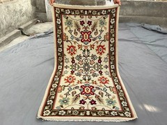 Vintage Turkish Kilim Rug 3’1×5’8 ft Handwoven Wool Floral Design Flat Weave Rug