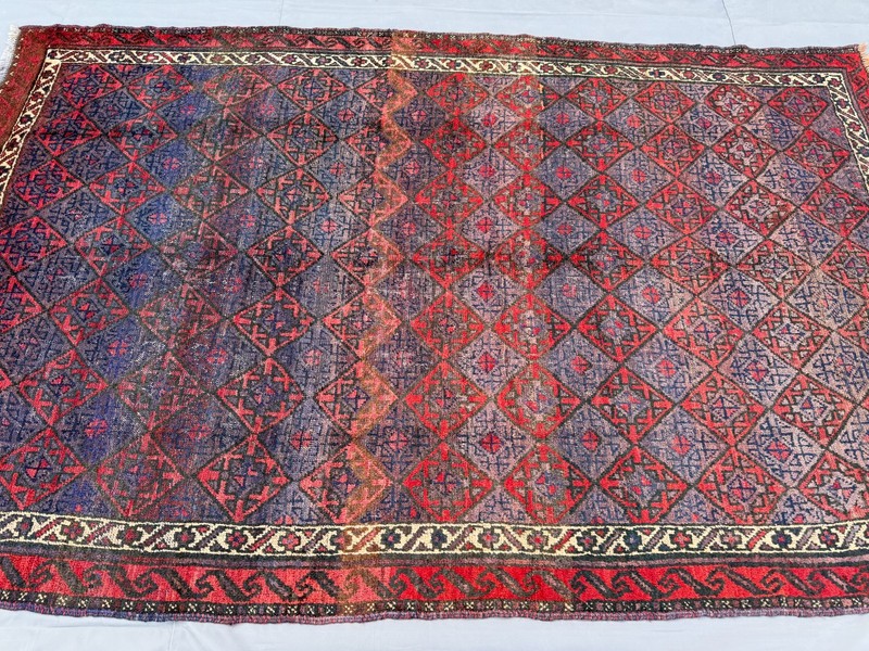 1940s Antique Afghan Baluchi Rug 6x9 Hand Knotted Persian Style Oriental Carpet gallery