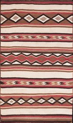 3’x5′ Tribal Flatwoven Antique Native American Navajo Rug