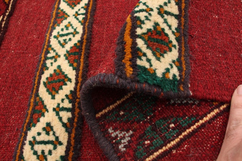 Vintage Hand-Knotted Carpet 3'8" x 4'11" Traditional Oriental Wool Area Rug gallery