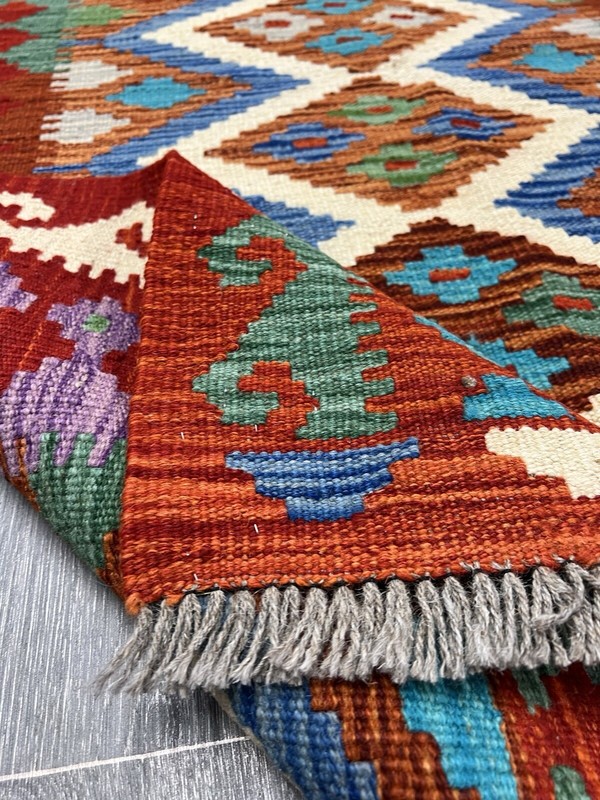 Vintage Kilim Traditional Hand Made Oriental Wool Kilim 5ftx3.2ft 151cmx100cm gallery