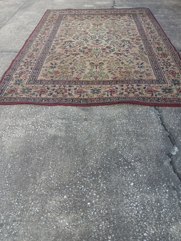 Antique & Traditional Pakistani's Floral Birds Rug/Hand - Knotted gallery