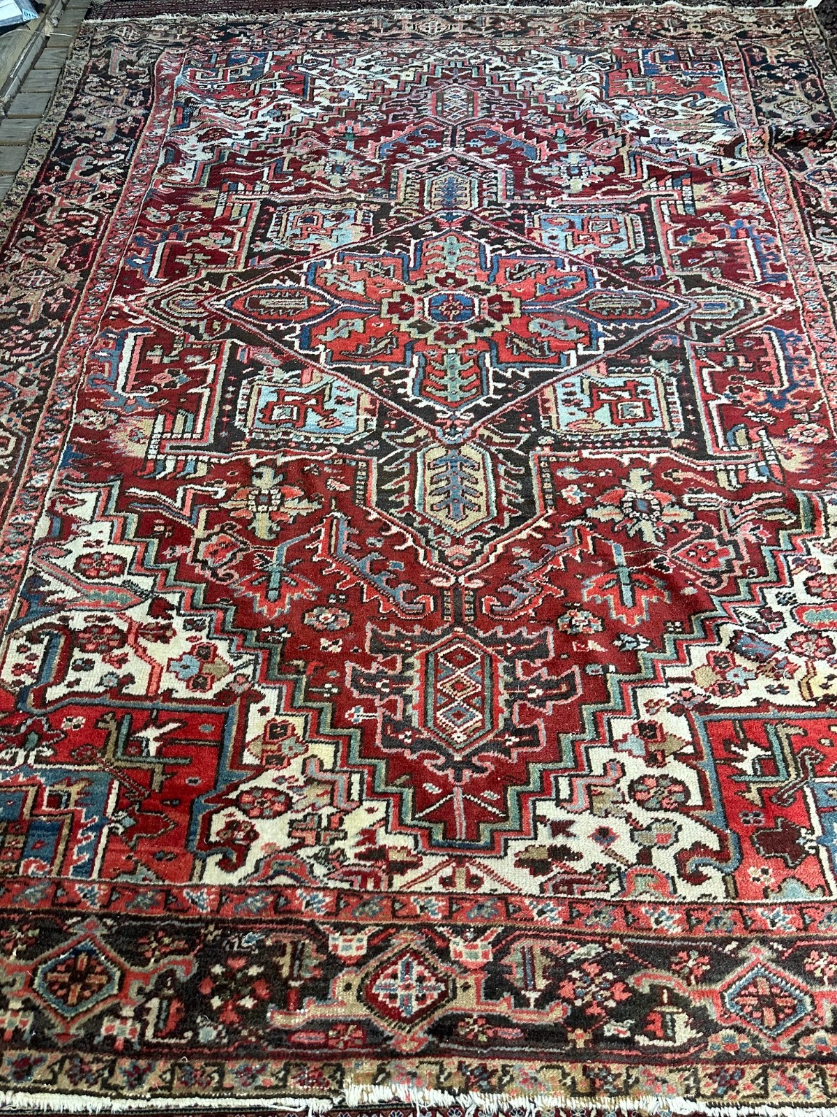 Hand Knotted Wool Herizz Rug 8.5x10.8 ft. #1374a gallery