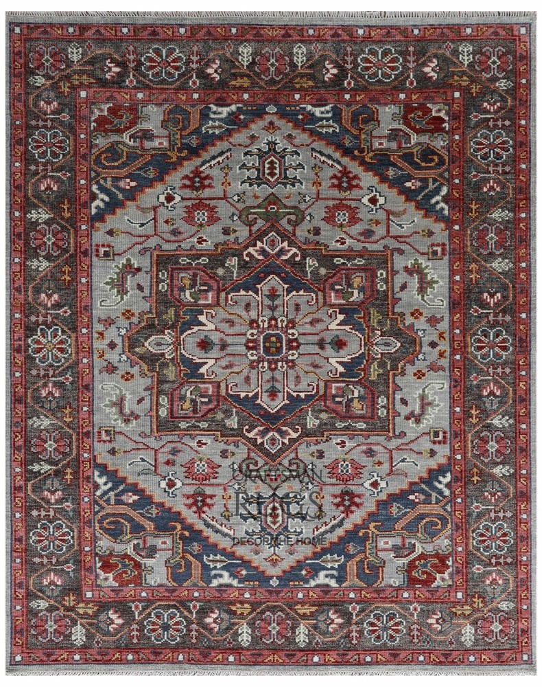 8x10 Hand made Traditional Living Area Rugs, Contemporary Floor Carpet