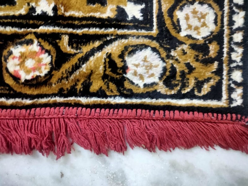 Antique Carpet Dhurries Jesus Christ Dhurrie Handwoven Area Rug Old 4x6 Feet gallery