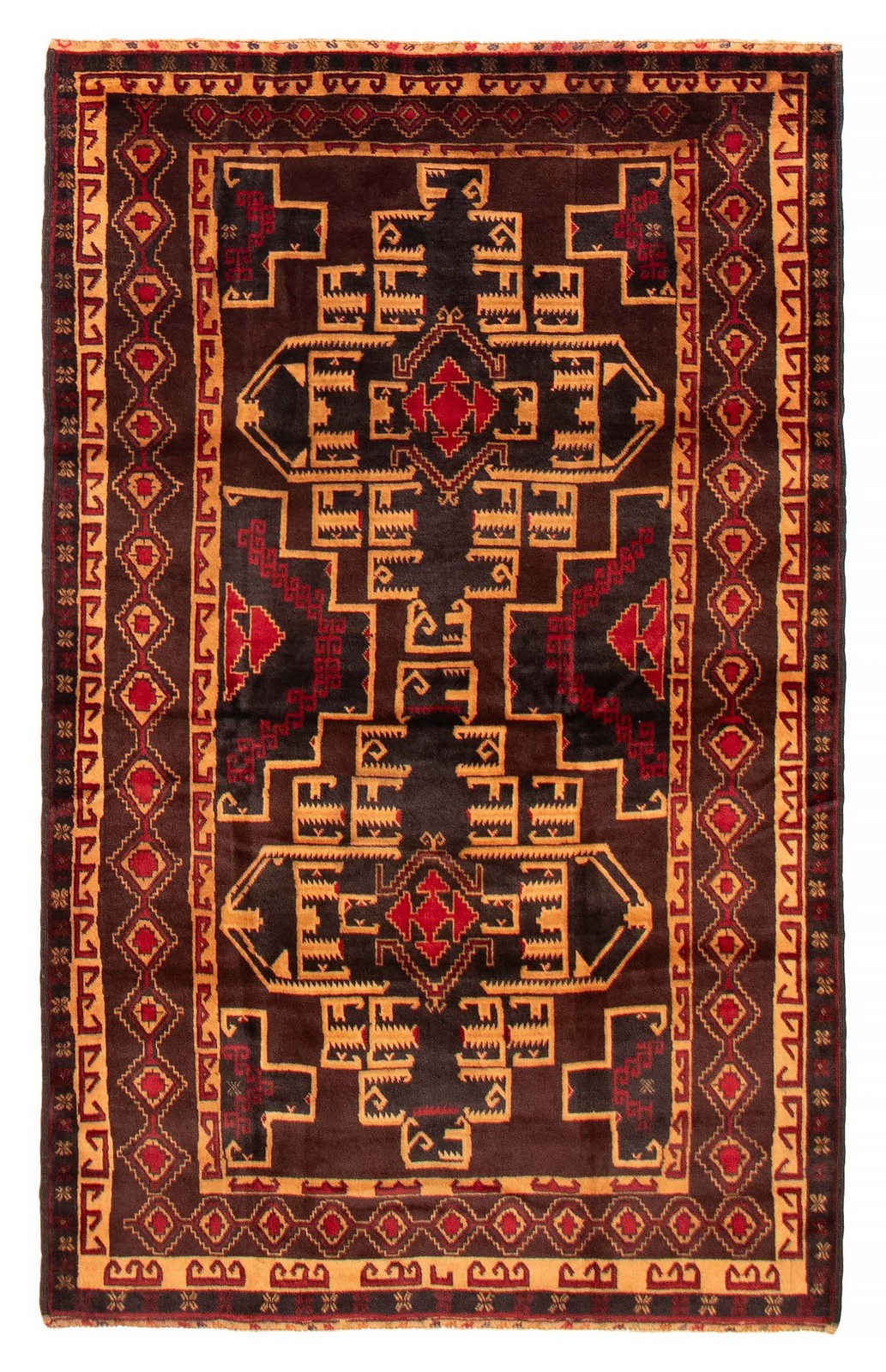 Traditional Vintage Hand-Knotted Area Rug 4'1" x 6'7" Oriental Wool Carpet gallery