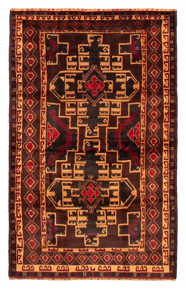 Traditional Vintage Hand-Knotted Area Rug 4'1" x 6'7" Oriental Wool Carpet