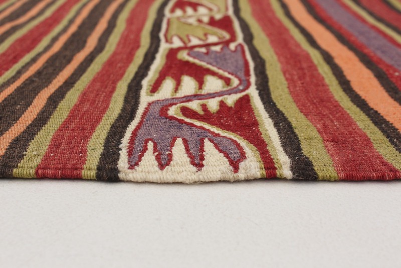 Vintage Hand Woven Area Rug 5'0" x 12'6" Traditional Wool Oriental Carpet gallery