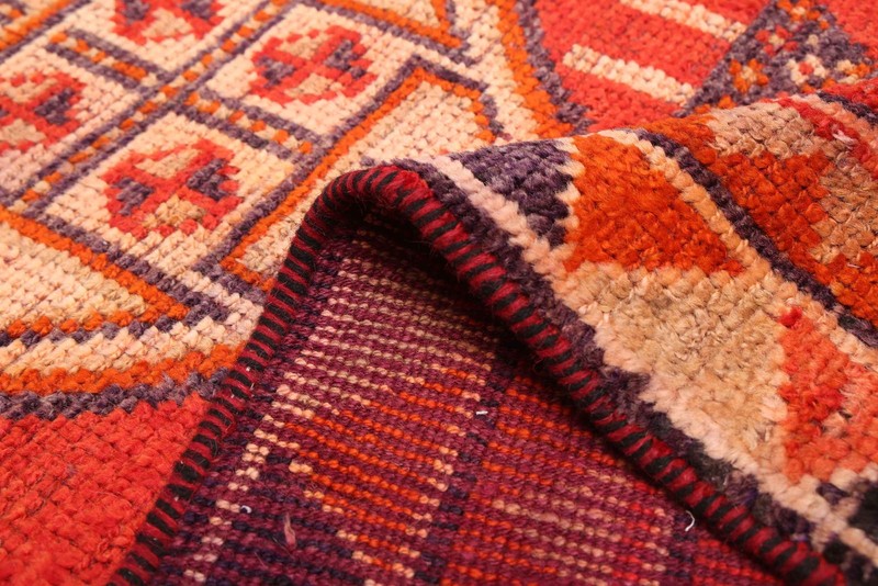 Vintage Hand-knotted Runner Rug 2'11" x 10'9" Traditional Oriental Wool Carpet gallery