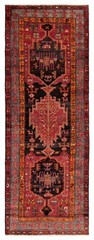 Vintage Hand-knotted Runner Rug 3’8″ x 10’2″ Traditional Oriental Wool Carpet