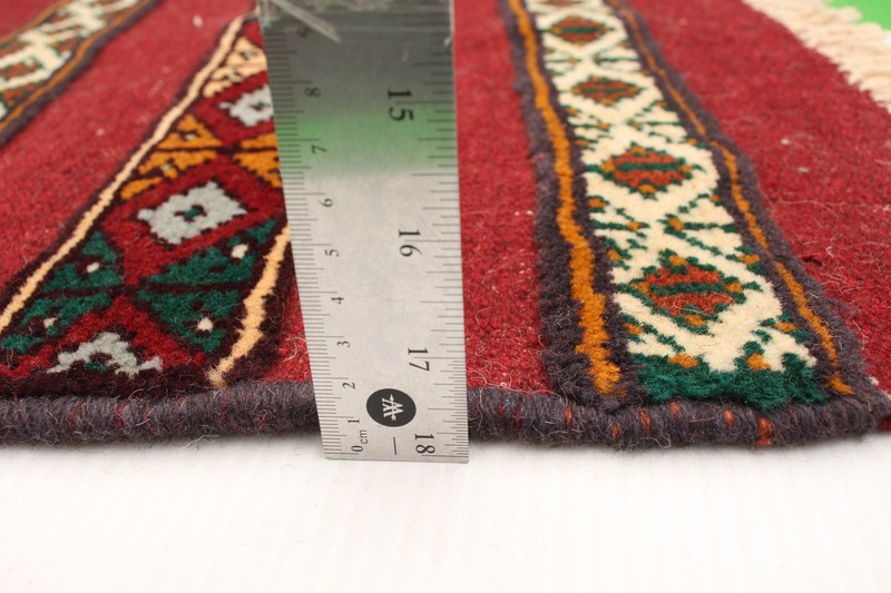 Vintage Hand-Knotted Carpet 3'8" x 4'11" Traditional Oriental Wool Area Rug gallery