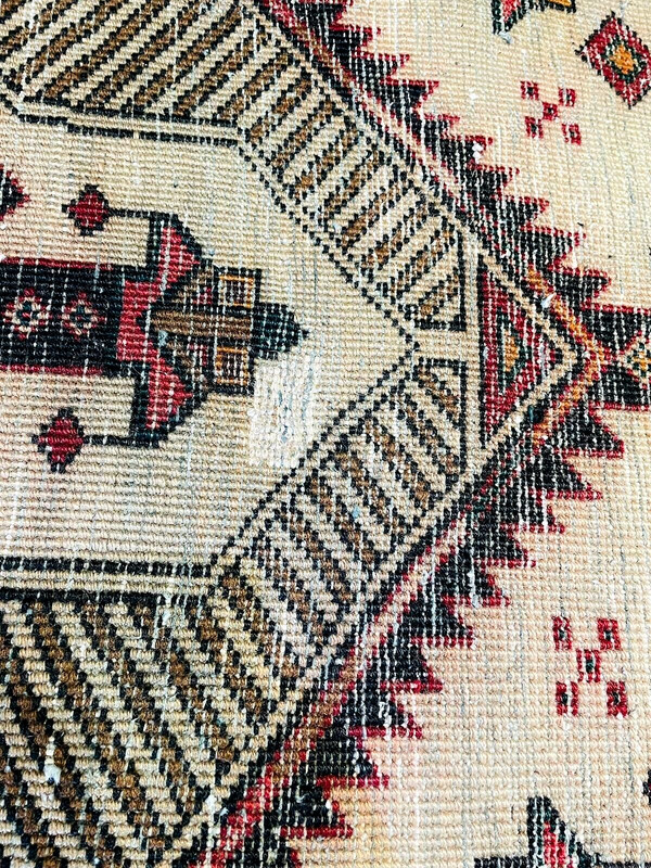 Exquisite 1950's Authentic Vintage Hand Made Knotted Runner 11' x 3' ft gallery