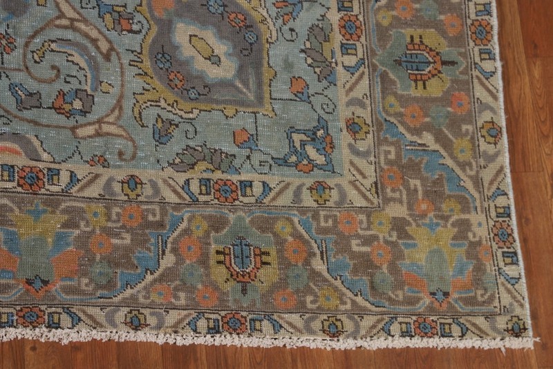 Over Dyed Traditional Area Rug 9x13 Hand-knotted Wool Brown Carpet Vintage gallery