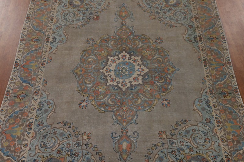 Over Dyed Traditional Area Rug 9x13 Hand-knotted Wool Brown Carpet Vintage gallery