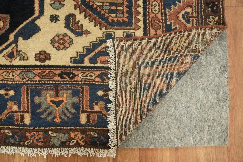 Refined 4x7 Vintage Medallion Rug in Deep Blue and Terracotta Heritage Elegance gallery