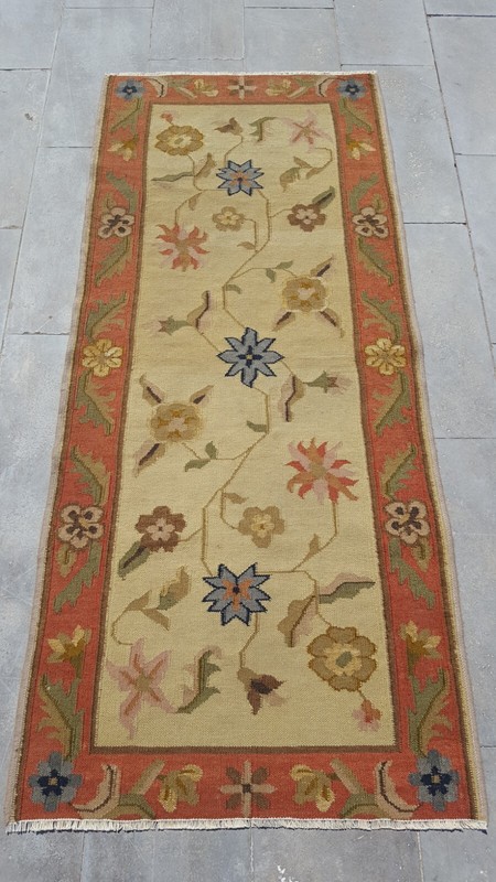 Antique Long Scandinavian Rug Handmade Kilim Carpet Rug Tropical Gargen Rug XJ gallery