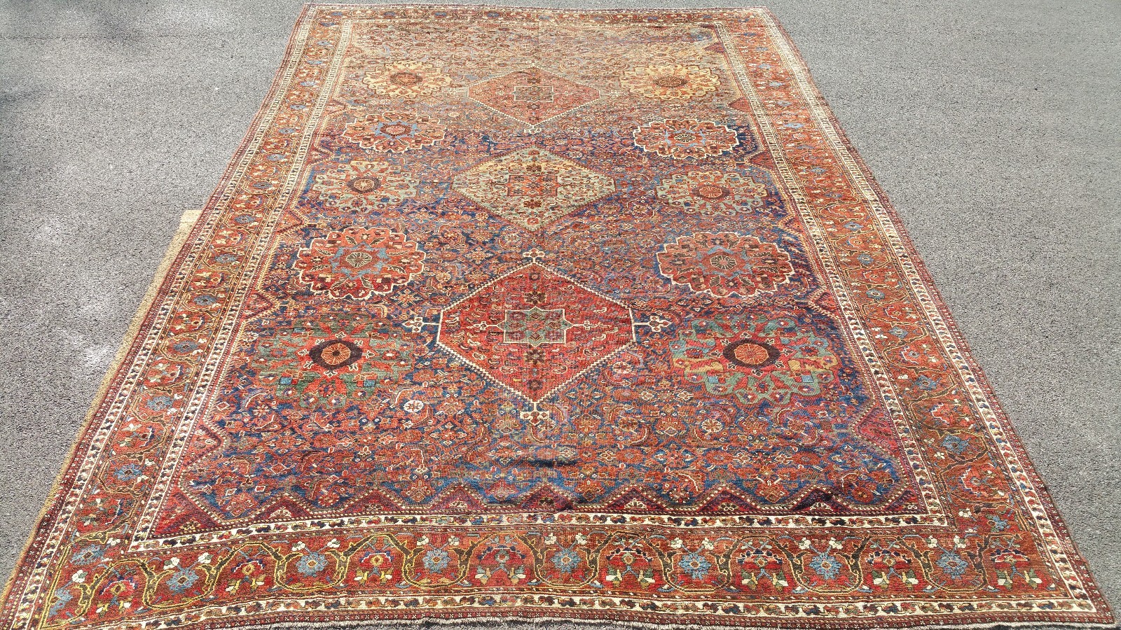 11 x 17 ft. 19th Century Antique Ghashghaei / Qashqai Rug, Palace Size! gallery