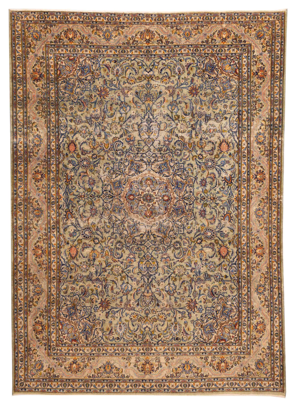 Traditional Vintage Hand-Knotted Area Rug 9'7" x 13'1" Oriental Wool Carpet gallery
