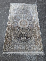 Oriental Carpet Antique Silk Bridge Vintage 157 X 92 K24