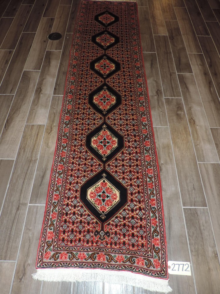 2x10ft. Handmade Ardabil Wool Runner