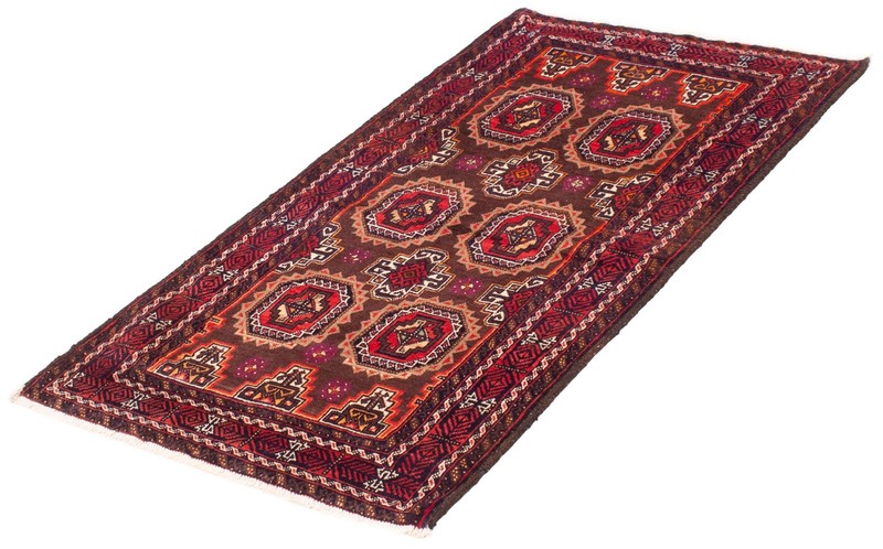 Vintage Geometric Area Rug 3'3" x 5'11" Traditional Hand-Knotted Wool Carpet gallery