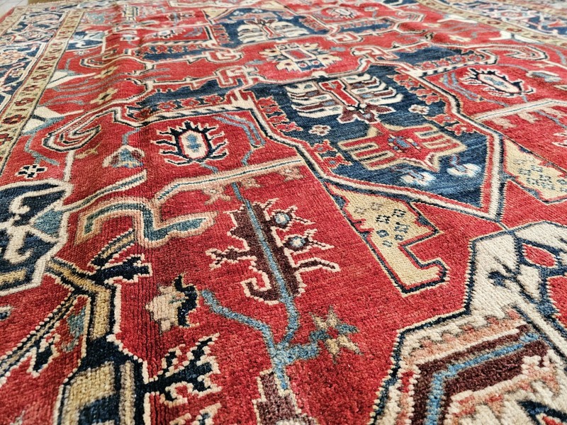 6x9 VINTAGE DESIGN TURKISH HERIZ SERAPI ANTIQUE gallery