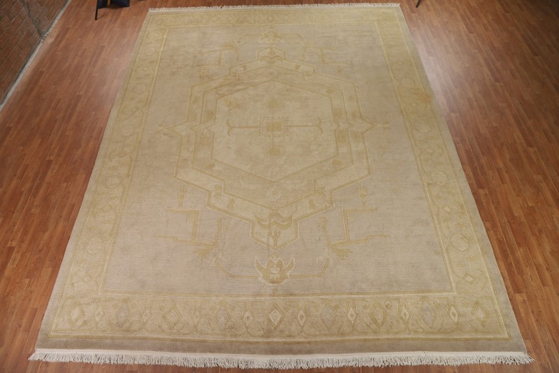 Vegetable Dye Nepalese Large Rug 12x15 Handmade Wool Oriental Carpet gallery