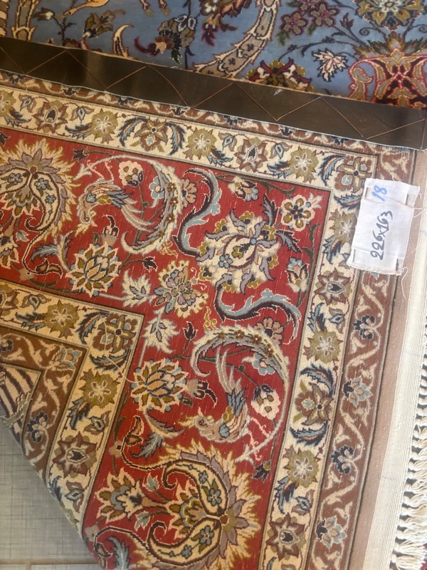 8X5 NEW HANDMADE RUG. CARPET . WOOL AND SILK WITH SIGNATURE. ESF.AHAN gallery