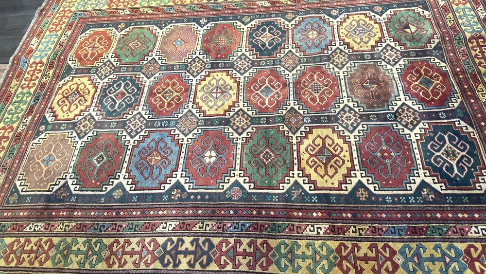 7x9 ft S-Antique Caucasian Moghan Rug