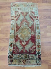 Anatolian Red Wool Rug Antique Hand Woven Rug Village Rug Free Shipping Rug
