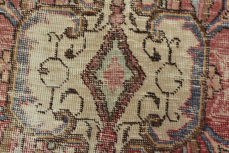Vintage Anatolia 9’11” x 12’6” Blue Distressed Wool Hand-Knotted Oriental Rug gallery