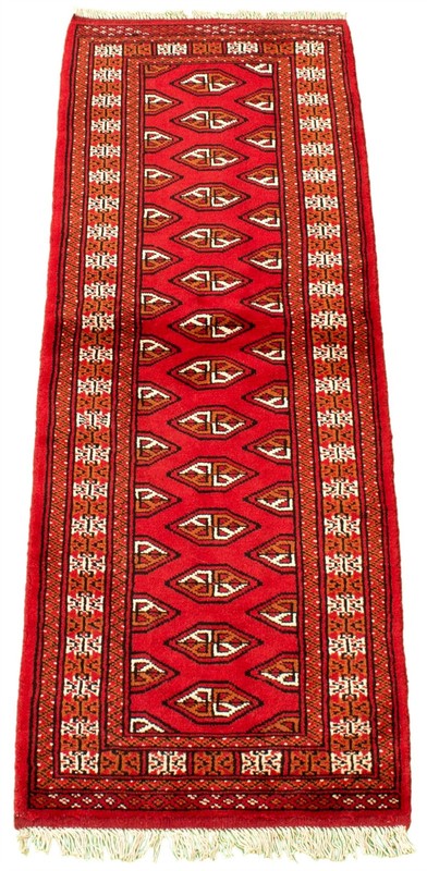 Traditional Vintage Hand-Knotted Area Rug 2'0" x 6'4" Oriental Wool Carpet gallery