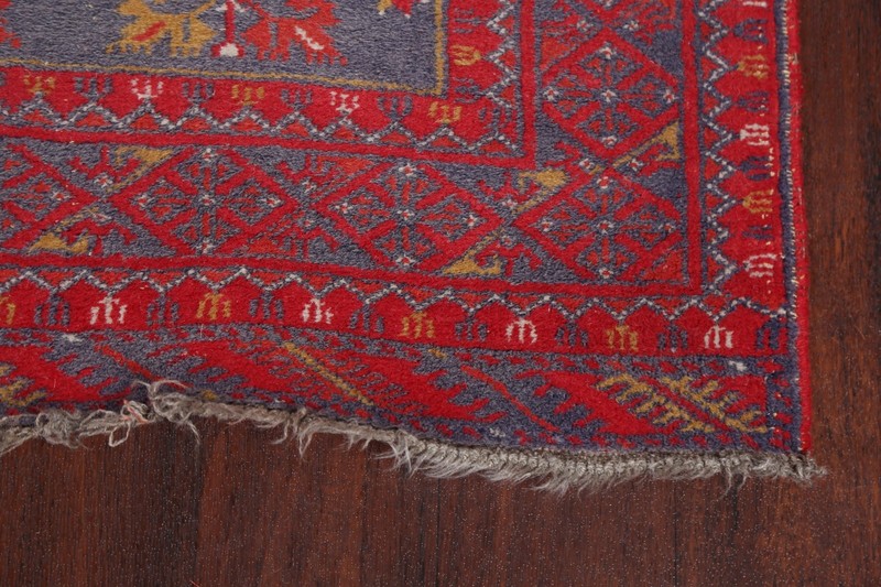 Blue 9 ft Oriental Runner Rug 2x9 Tribal Traditional Hand-made Oriental Carpet gallery