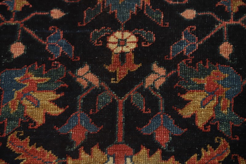 Handmade Antique Wool Carpet Pre-1900 Vegetable Dye Traditional Area Rug 8x11 Ft gallery
