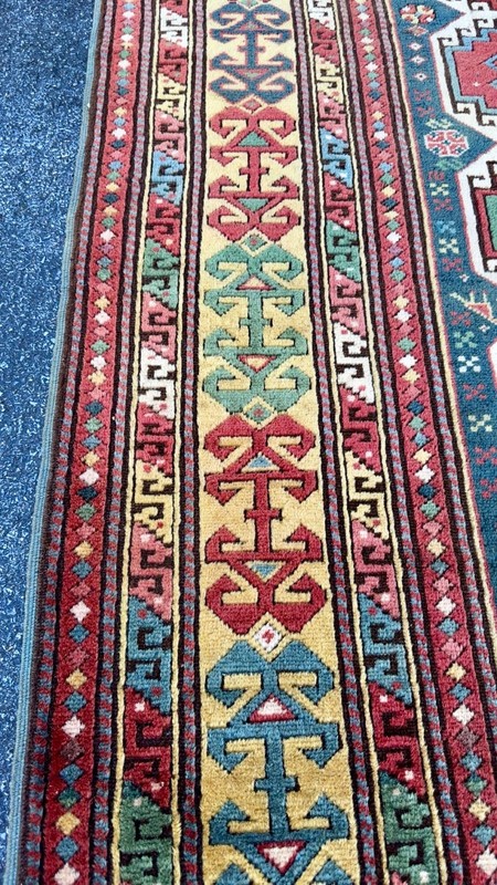 7x9 ft S-Antique Caucasian Moghan Rug gallery