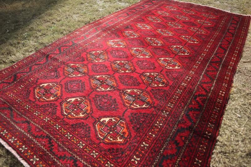 210 X 110 Vintage Stunning Natural Vegetable Dye Afghan Turkoman Morey Bukhara C gallery