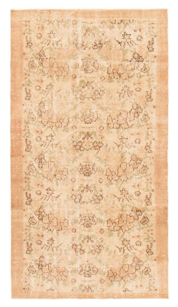 Vintage 3'4" x 6'3" Traditional Hand Knotted Vegetable Dye Wool Area Rug