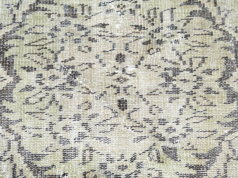 Vintage Turkish Area Rugs, Floor Carpet, Distressed Modern Wool Carpet 61"X105" gallery