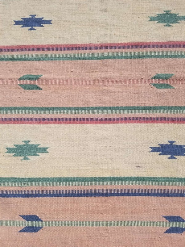 Distressed Vintage Handmade Traditional Multicolor Kilim Rug Carpet 182x113cm gallery